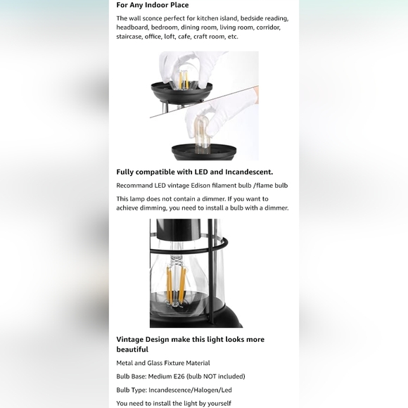 Retro Rustic Wall Light, by Cegar, NEW - Picture 6 of 8